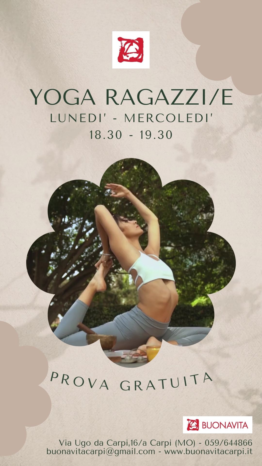 Corsi di Yoga ragazzie